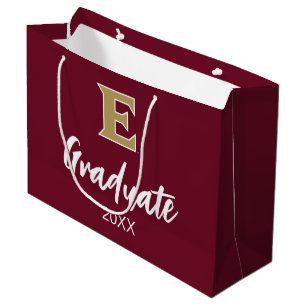 Sacola Para Presentes Grande Universidade Elon E   Formando 20XX