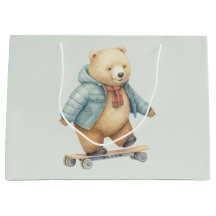Urso de pelúcia sobre conselho skate