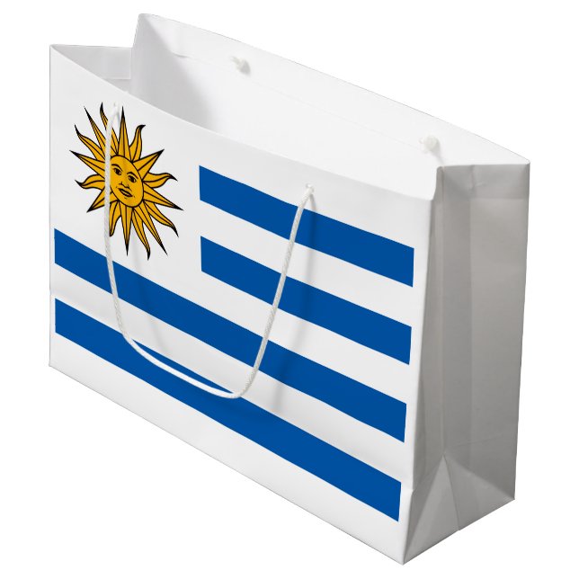 Sacola Para Presentes Grande Uruguai (Frente inclinada)