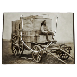 Sacola Para Presentes Grande Vagão Fotográfico de Roger Fenton Realismo