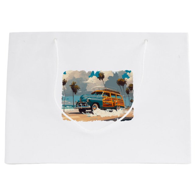 Sacola Para Presentes Grande Vagão Woody Clássico (Frente)