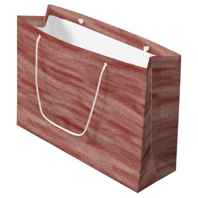 Sacola Para Presentes Grande Valentine's Day Vermelho Chic (Frente inclinada)