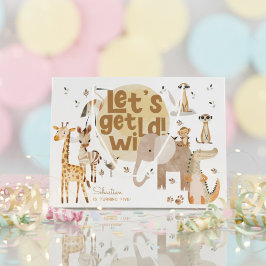 Sacola Para Presentes Grande Vamos ganha aniversário de criança de safari selva