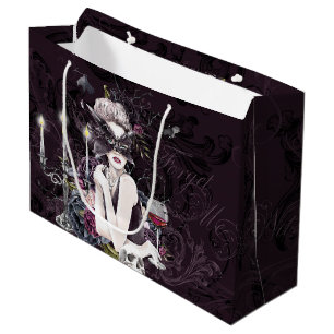 Sacola Para Presentes Grande Vampire Glam Vampiro Gótico Moody