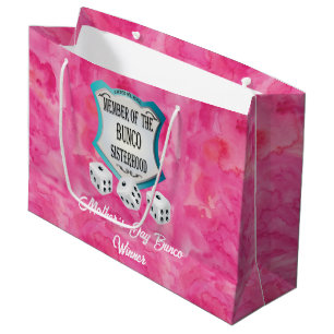 Sacola Para Presentes Grande Vencedor bonito do Dia de as mães Bunco Rosa