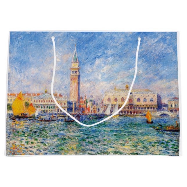 Sacola Para Presentes Grande Venise, Veneza, Renoir (Frente)