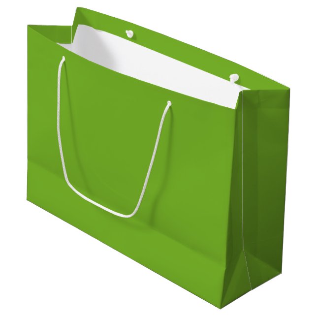 Sacola Para Presentes Grande Verde (Frente inclinada)