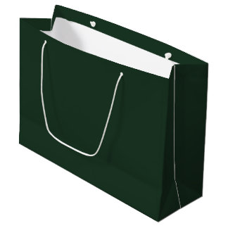 Sacola Para Presentes Grande Verde Cinza Escuro