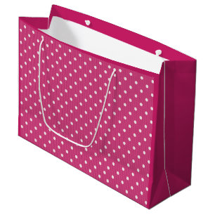 Sacola Para Presentes Grande Vermelho Dotty Delight