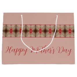 Sacola Para Presentes Grande Vermelho Rosa E Barn