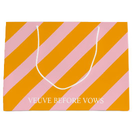 Sacola Para Presentes Grande Veuve Personalizável Antes de Voos com Nome