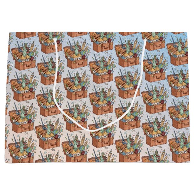 Sacola Para Presentes Grande Viagem (Frente)