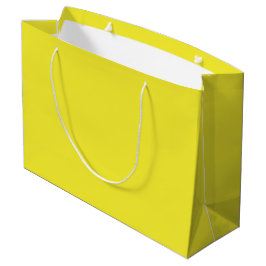 Sacola Para Presentes Grande Vibrant Solid Yellow Background