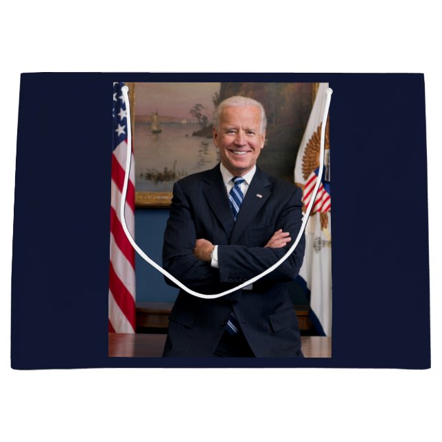 Sacola Para Presentes Grande Vice President Joe Biden of Obama Presidency Large (Frente)