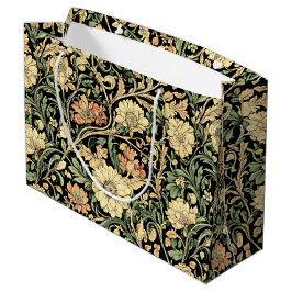 Sacola Para Presentes Grande Victorian-style floral pattern 