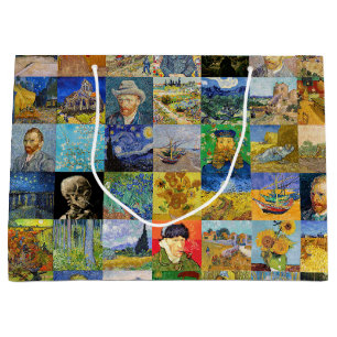 Sacola Para Presentes Grande Vincent van Gogh - Masterworks Mosaic Patchwork