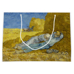Sacola Para Presentes Grande Vincent Van Gogh - Noon, Descanse do trabalho / Si
