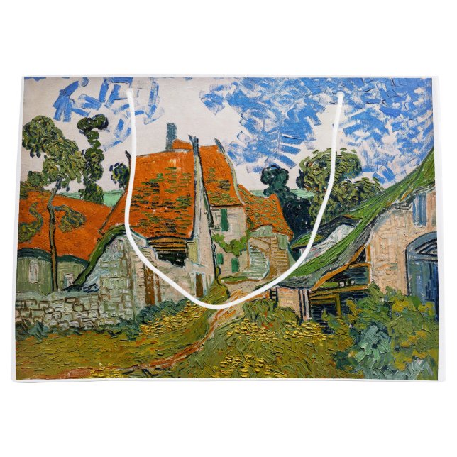 Sacola Para Presentes Grande Vincent van Gogh - Rua Auvers-sur-Oise (Frente)