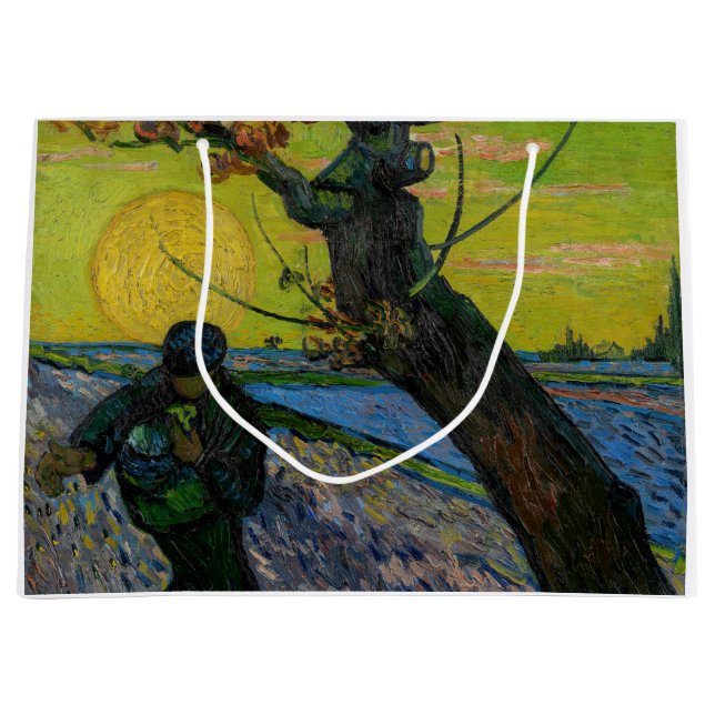 Sacola Para Presentes Grande Vincent van Gogh - The Sower (Frente)