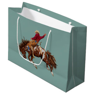 Sacola Para Presentes Grande Vintage bronco