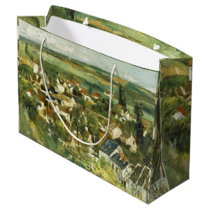 Sacola Para Presentes Grande Vintage Cezanne Panorâmica da Auvers-sur-Oise