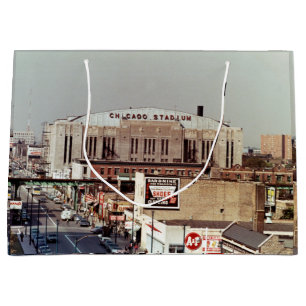 Sacola Para Presentes Grande Vintage Chicago Stadium Rock Concert Venue 1968