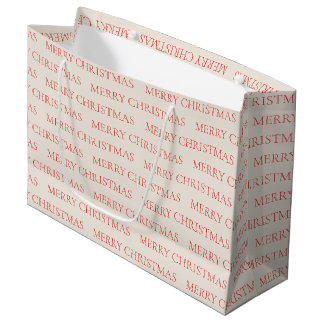 Sacola Para Presentes Grande Vintage Holiday Felry Natal