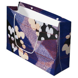 Sacola Para Presentes Grande Vintage Japonês Textil, Padrão Folha