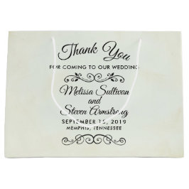 Sacola Para Presentes Grande Vintage Vidoso Casamento de Tema Ocidental