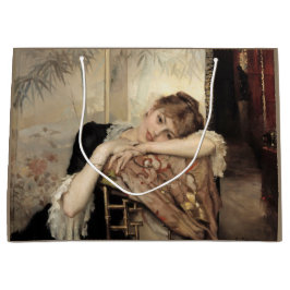 Sacola Para Presentes Grande Virginie (A Mulher Parisiense) (por Albert Edelsen