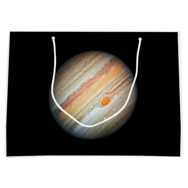 Sacola Para Presentes Grande Visão do Planeta Júpiter (Telescópio Hubble) (Frente)