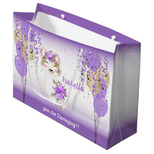 Sacola Para Presentes Grande Você é Luz - Roxo