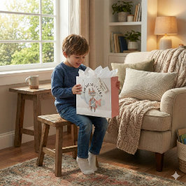 Sacola Para Presentes Grande Você É Tão Forte Fox Gift Bag