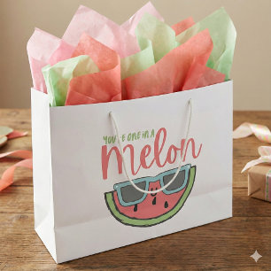 Sacola Para Presentes Grande Você é um em um Saco do Melon Gift