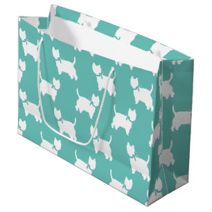 Sacola Para Presentes Grande West Highland Terrier Dog Puppy Westie