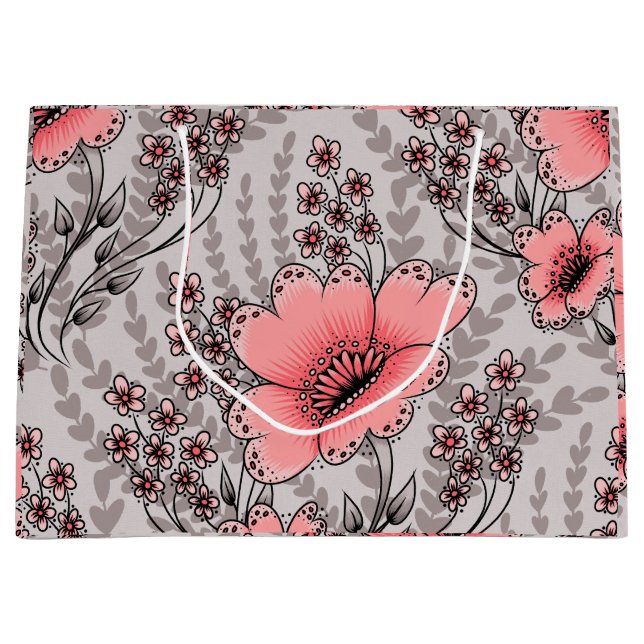 Sacola Para Presentes Grande Wild fields patterned gift bag (Frente)