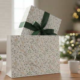 Sacola Para Presentes Grande Wildflower Boho 