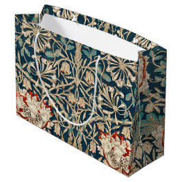 Sacola Para Presentes Grande William Morris Antigo Floral Honeysuckle