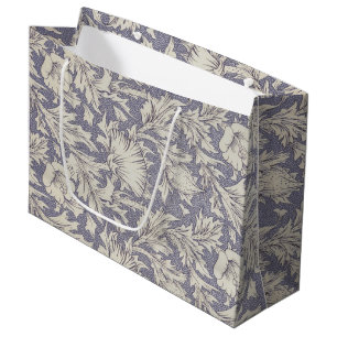 Sacola Para Presentes Grande William Morris Horn Poppy Classic Floral