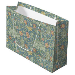 Sacola Para Presentes Grande William Morris Vintage Floral Double Bough