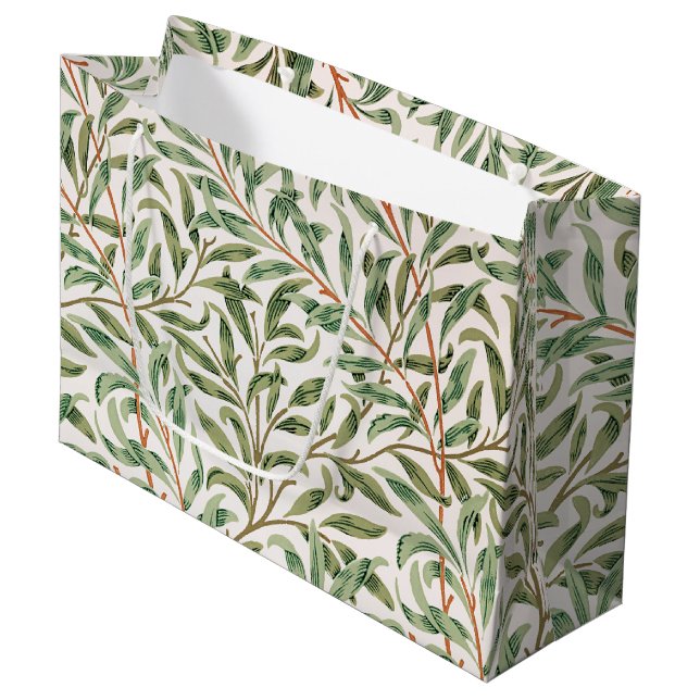 Sacola Para Presentes Grande Willow Pattern, William Morris Large Gift Bag (Frente inclinada)