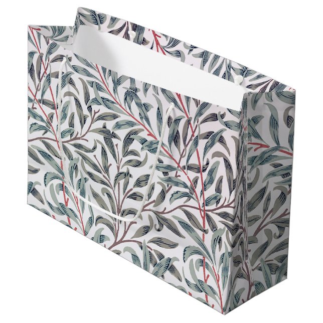 Sacola Para Presentes Grande Willow Pattern, William Morris Large Gift Bag (Frente inclinada)