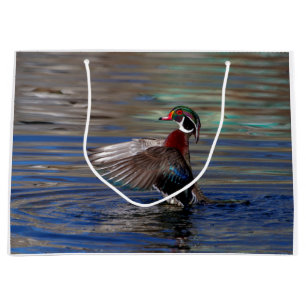 Sacola Para Presentes Grande Wing Flapping Wood Duck
