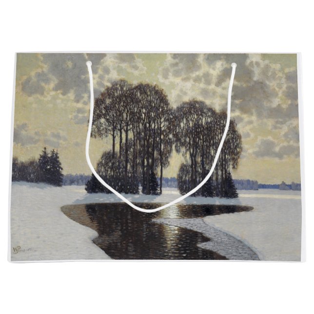 Sacola Para Presentes Grande Winter (por Vilhelms Purvitis) (Frente)