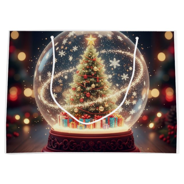 Sacola Para Presentes Grande Winter Wonderland Gift Bag (Frente)