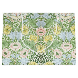 Sacola Para Presentes Grande Wm Morris Myrtle Floral Arte Nova Brilhante