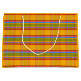 Sacola Para Presentes Grande Xadrez de Peixe FAITT