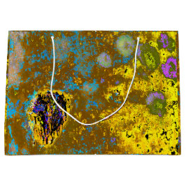 Sacola Para Presentes Grande Yellow Tree Bark Gift Bag