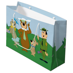 Sacola Para Presentes Grande Yogi Bear e Friends Classic Pose