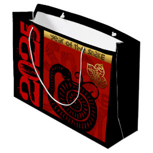 Sacola Para Presentes Grande Zodiday Birthday - Ano Zodiata Chinês Cobra